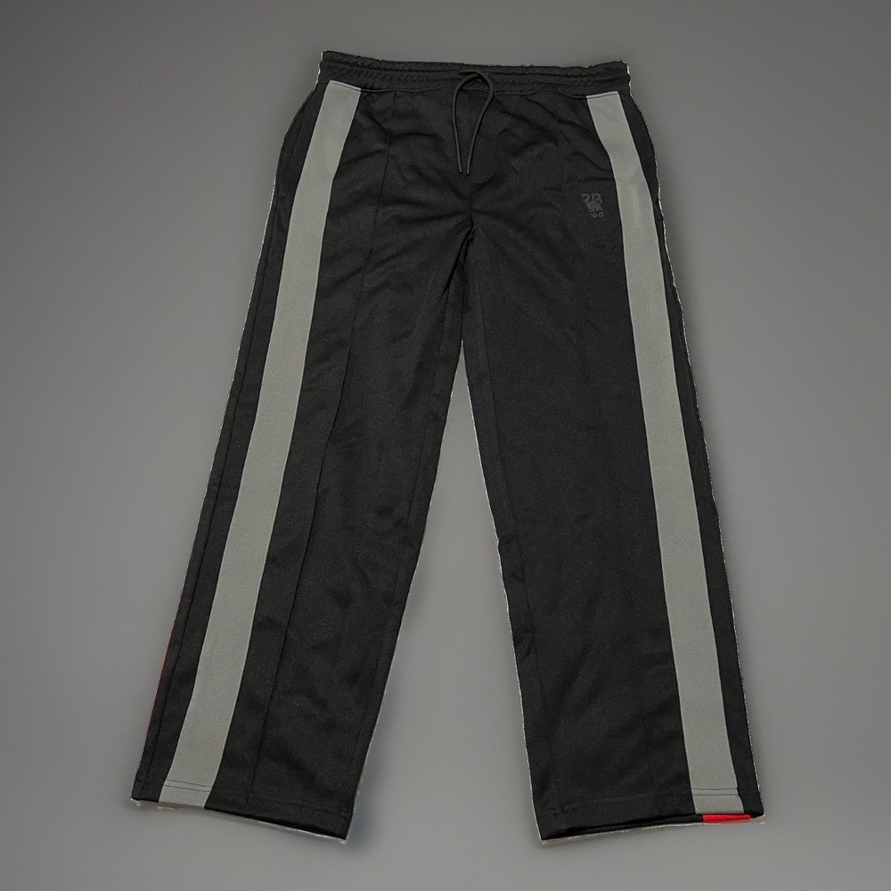 NWT HUGO x Red Bull Mens Black Gray Red Striped Dishorto Street Track Pants XL